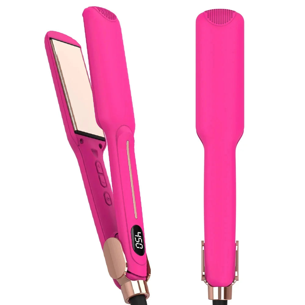 Titanium Hair Straightener & Curler, 100–230°C