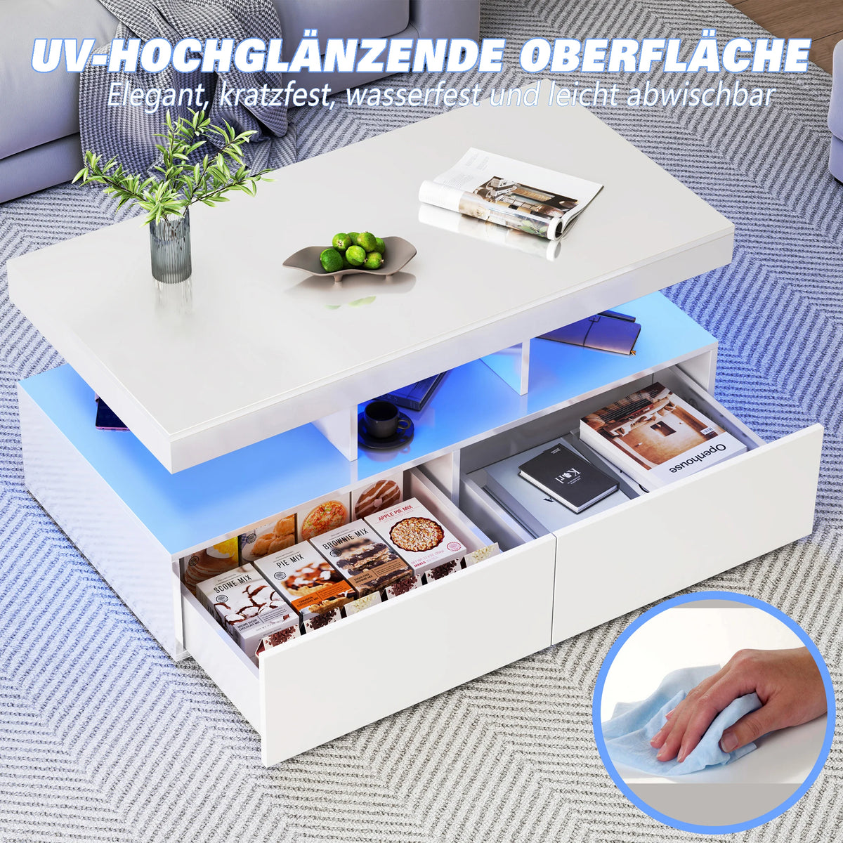 Modern Coffee Table with Storage