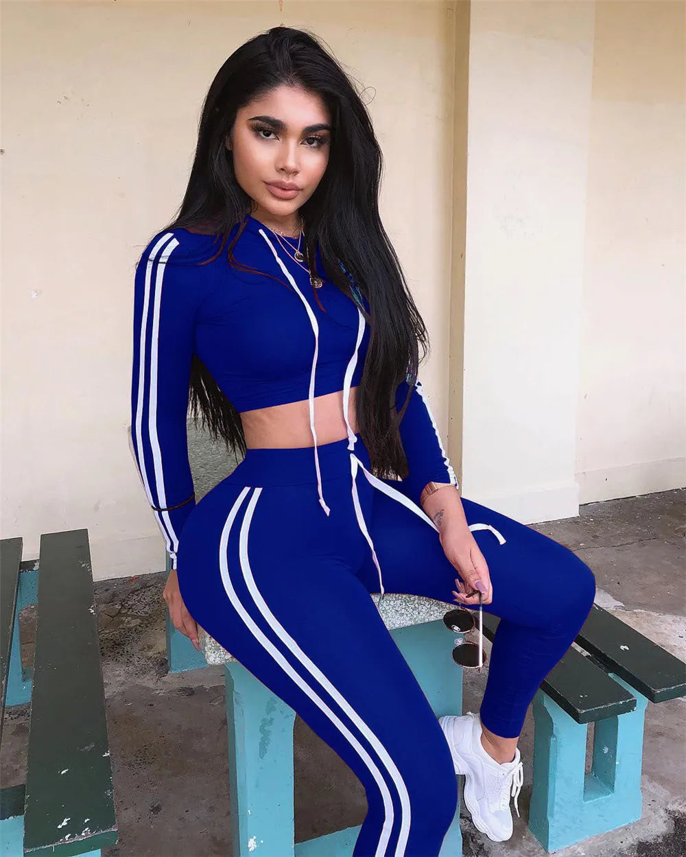 Women’s Cropped Hoodie & High-Waist Jogger Set