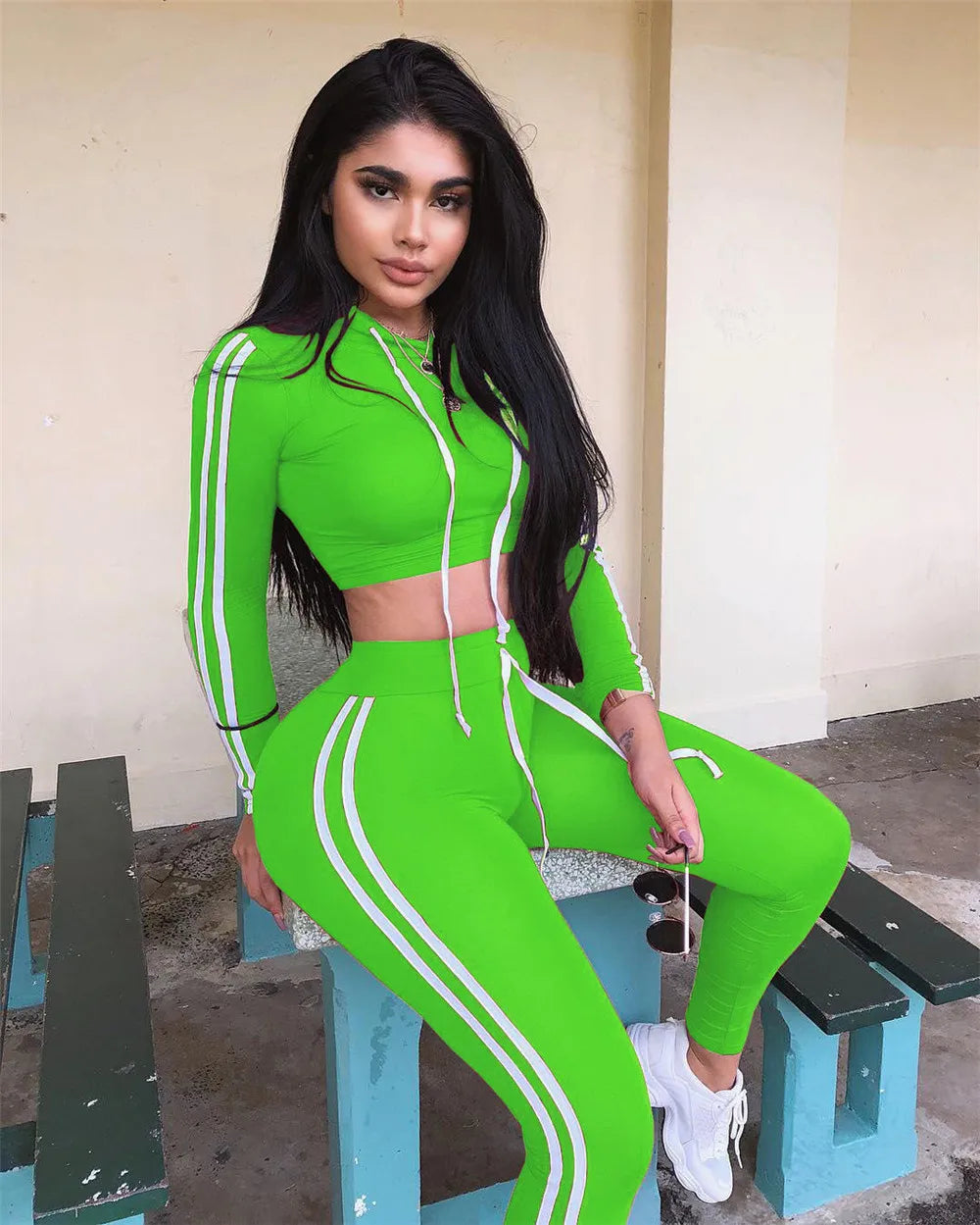 Women’s Cropped Hoodie & High-Waist Jogger Set