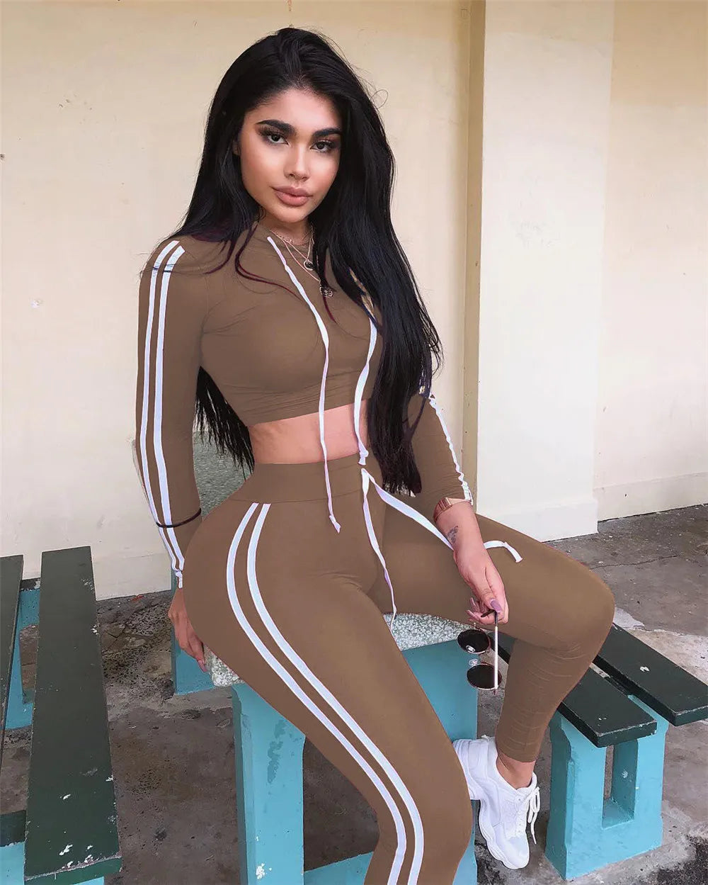 Women’s Cropped Hoodie & High-Waist Jogger Set