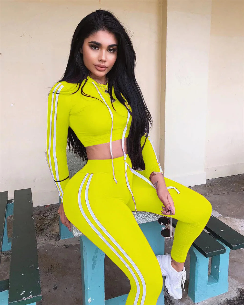 Women’s Cropped Hoodie & High-Waist Jogger Set