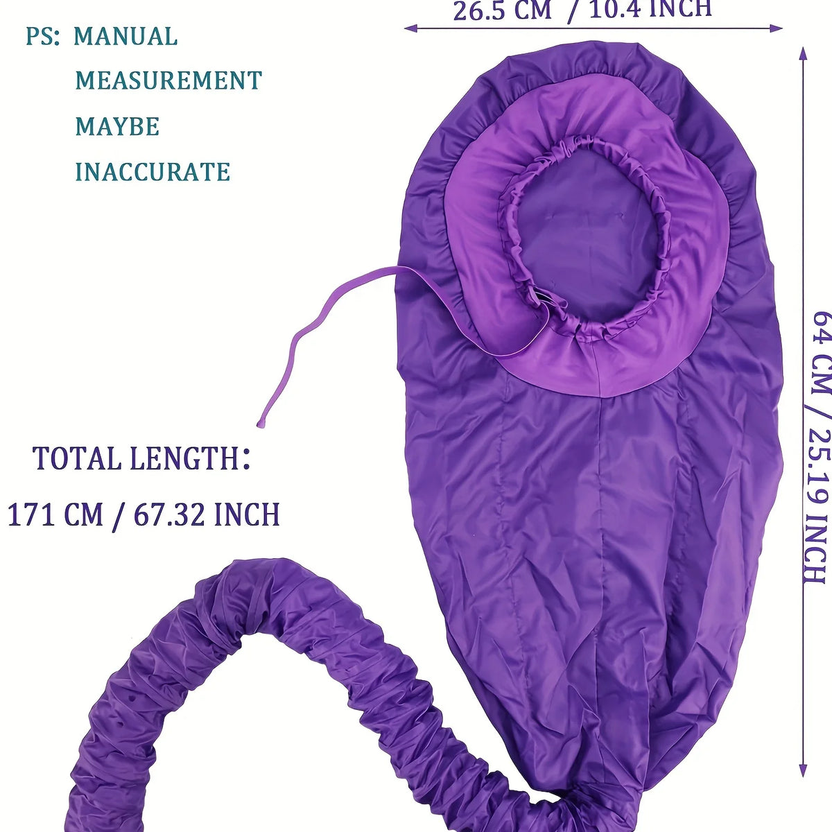 Bonnet Hair Dryer Attachment with Adjustable Strap
