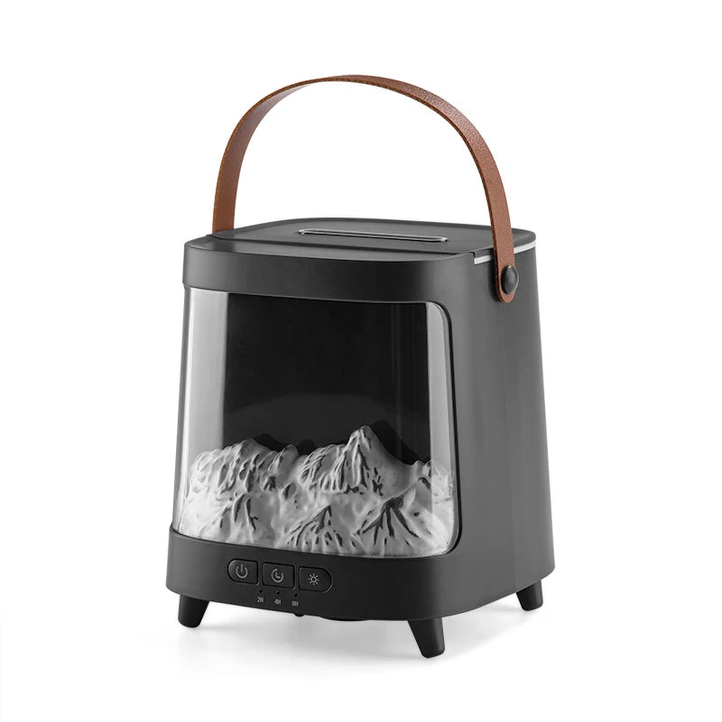 Aurora Flame-Effect USB Humidifier & Aroma Diffuser with Remote