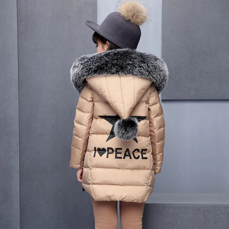 Girls' 3-Piece Winter Outfit with Hooded Vest | Model Pink