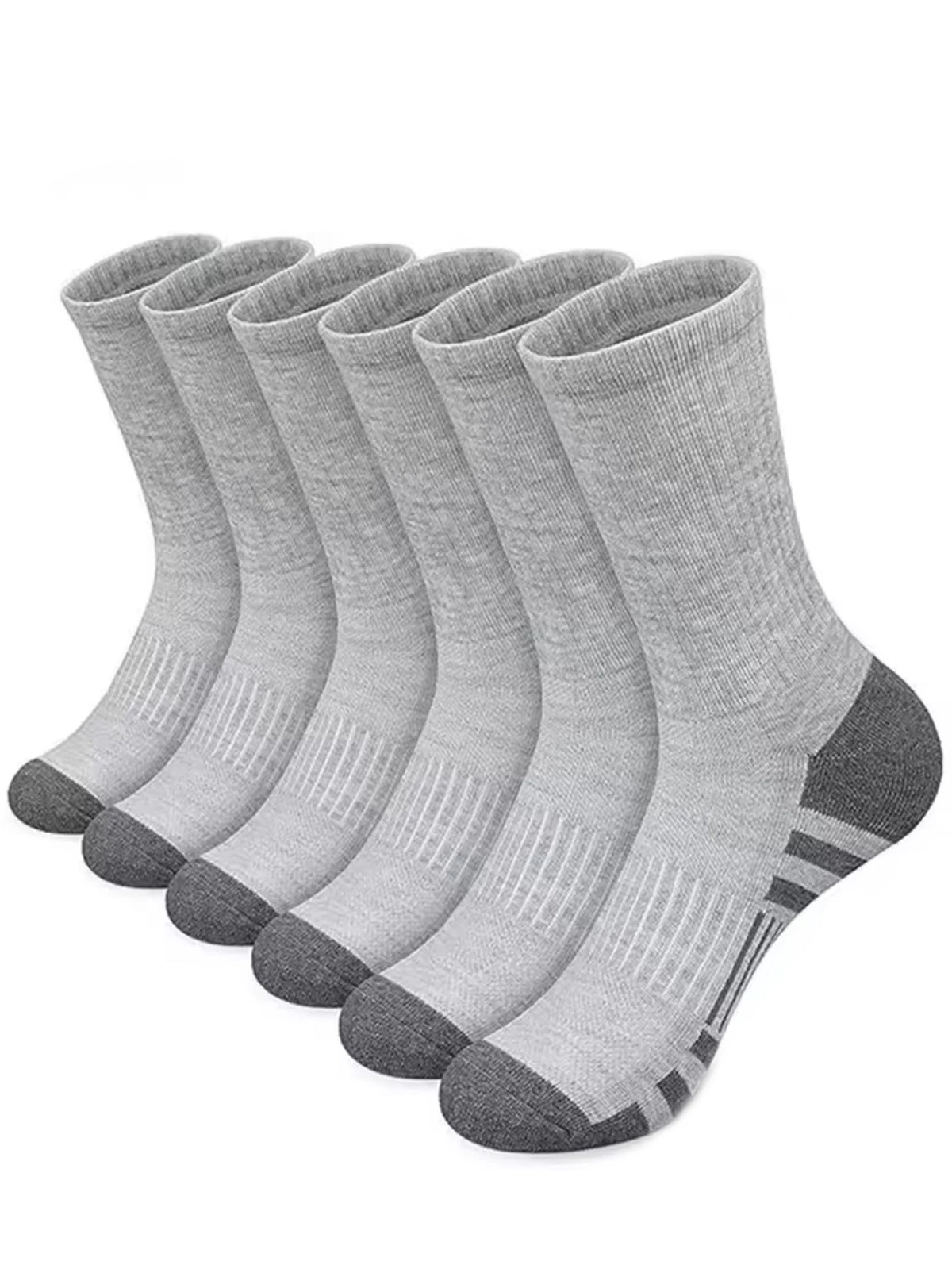 Men's Mid-Crew Cotton Athletic Socks