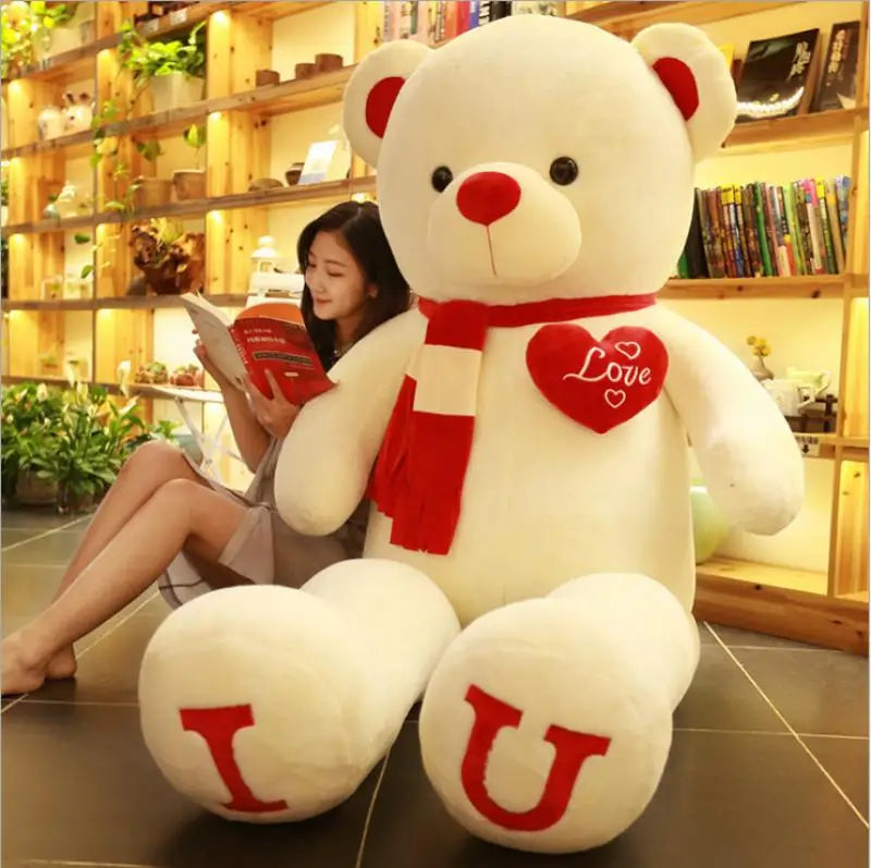 I Love You Plush Teddy Bear, 80 or 100 cm