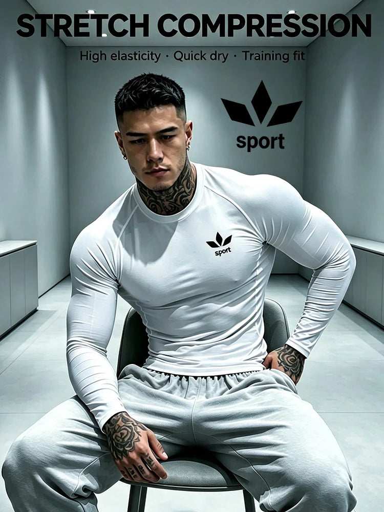 Men's Long-Sleeve Quick-Dry Training Shirt
