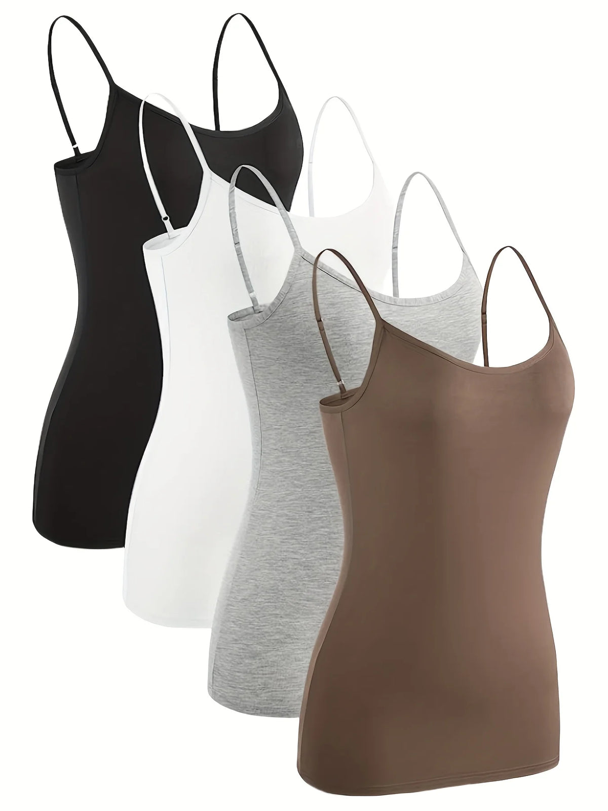 Women's Crewneck Backless Stretch Camisole Top