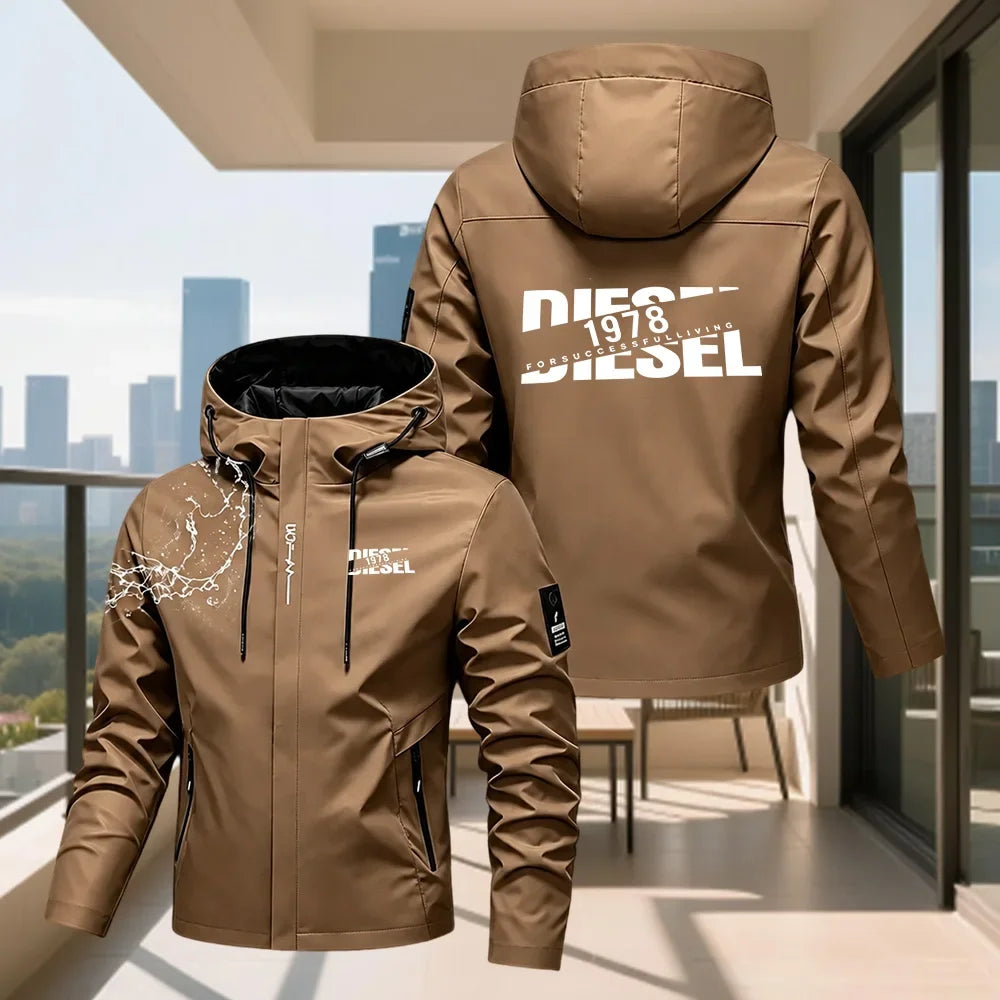 Men's Hooded Waterproof Rain Jacket