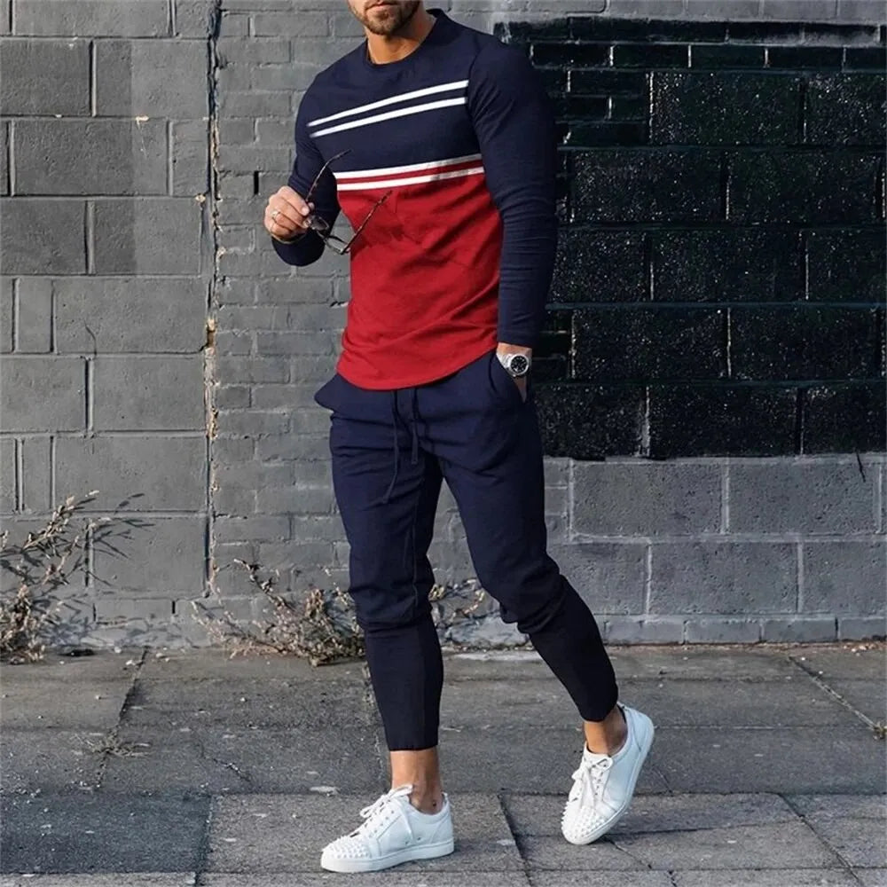 Men’s Printed Sweatshirt & Sweatpants Set