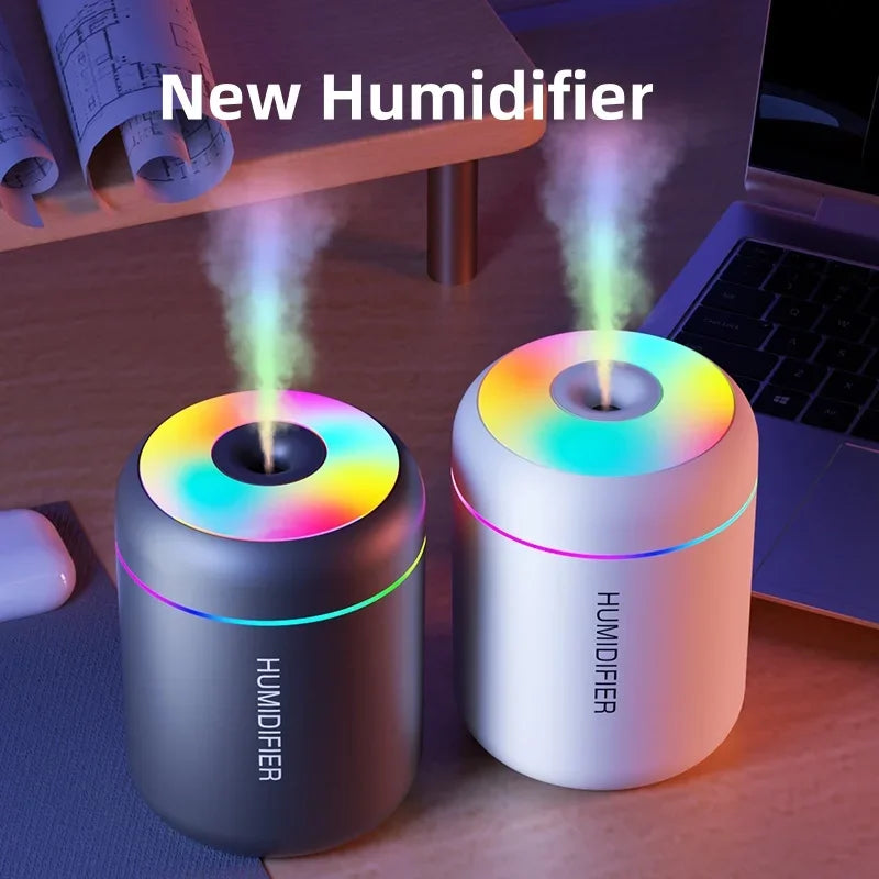 Mini USB Humidifier with Mist and Light, 180 ml