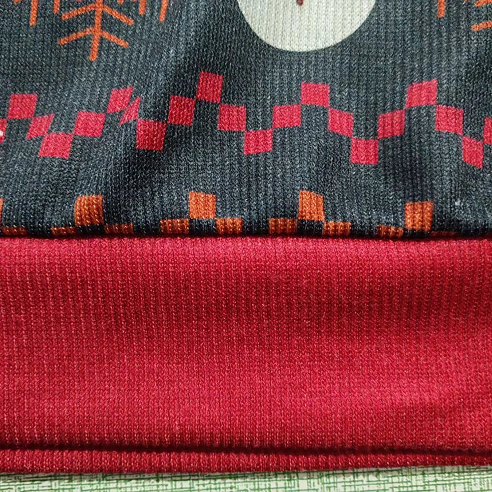 Christmas Santa Lingerie-Print Novelty Sweatshirt