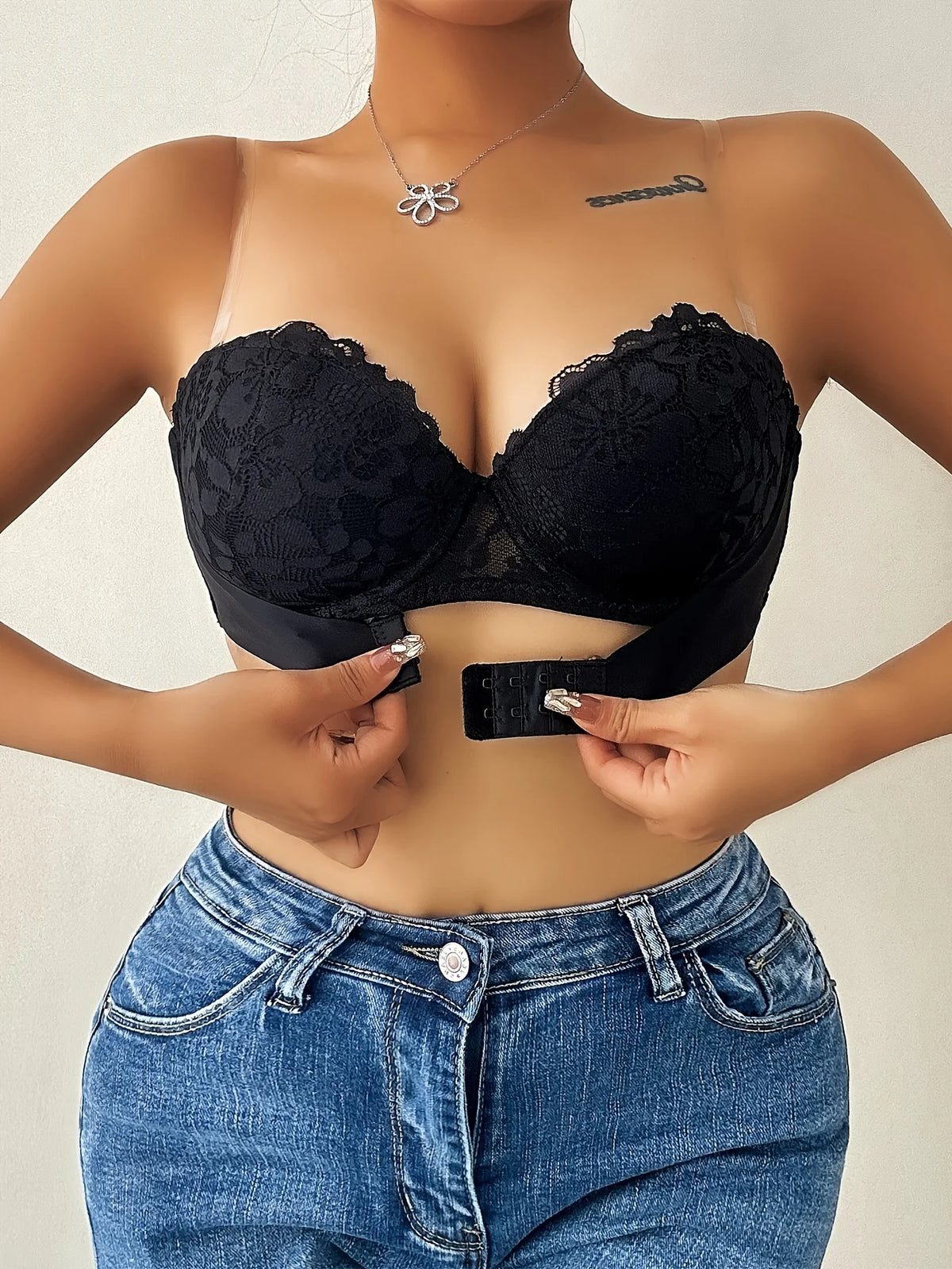 Women's Strapless Lace Underwire Bra