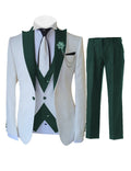 Men's Slim-Fit 3-Piece Wedding Suit Set | Model Pink