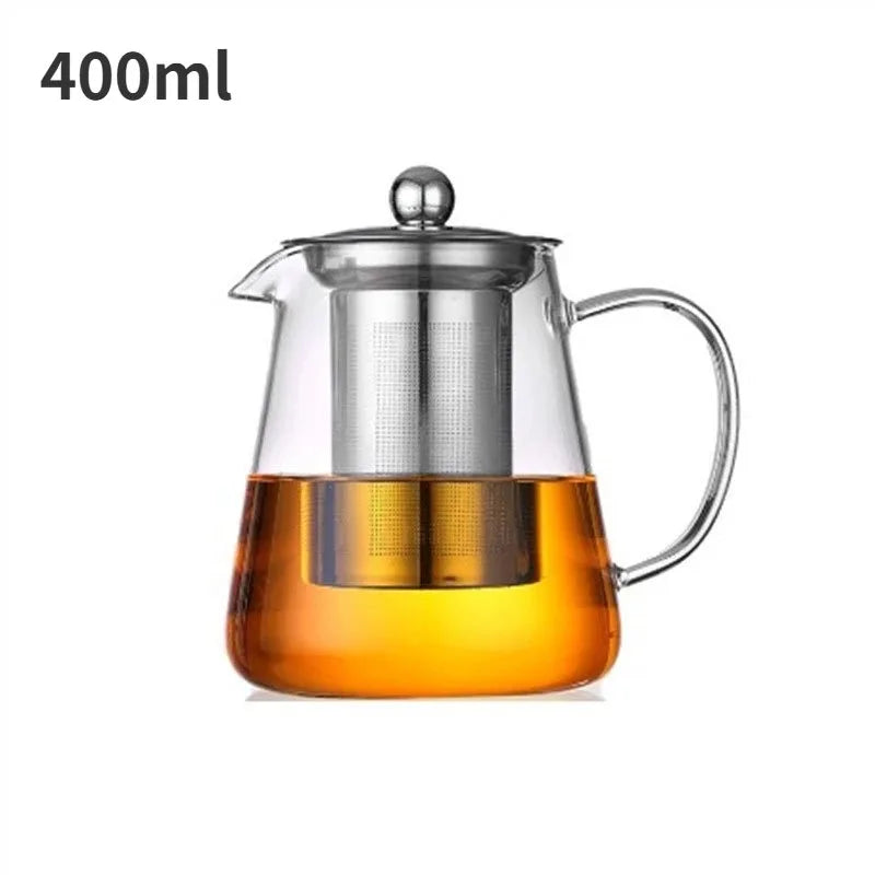 1 L Borosilicate Glass Teapot with Removable Infuser