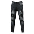 Men’s Ripped Slim-Fit Stretch Jeans