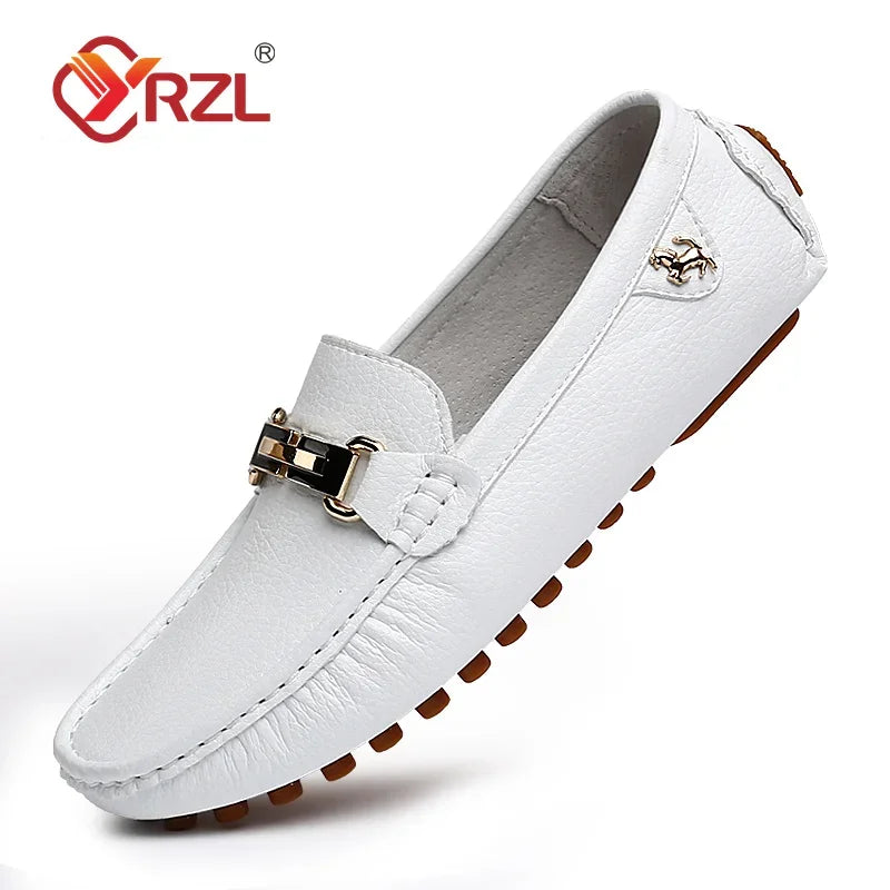 YRZL Men’s Faux-Leather Slip-On Loafers