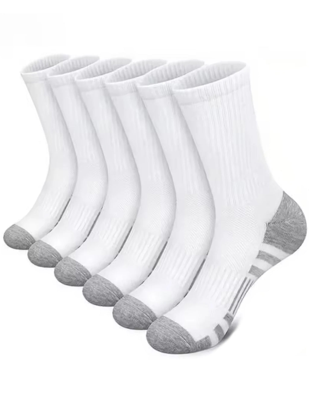 Men's Mid-Crew Cotton Athletic Socks