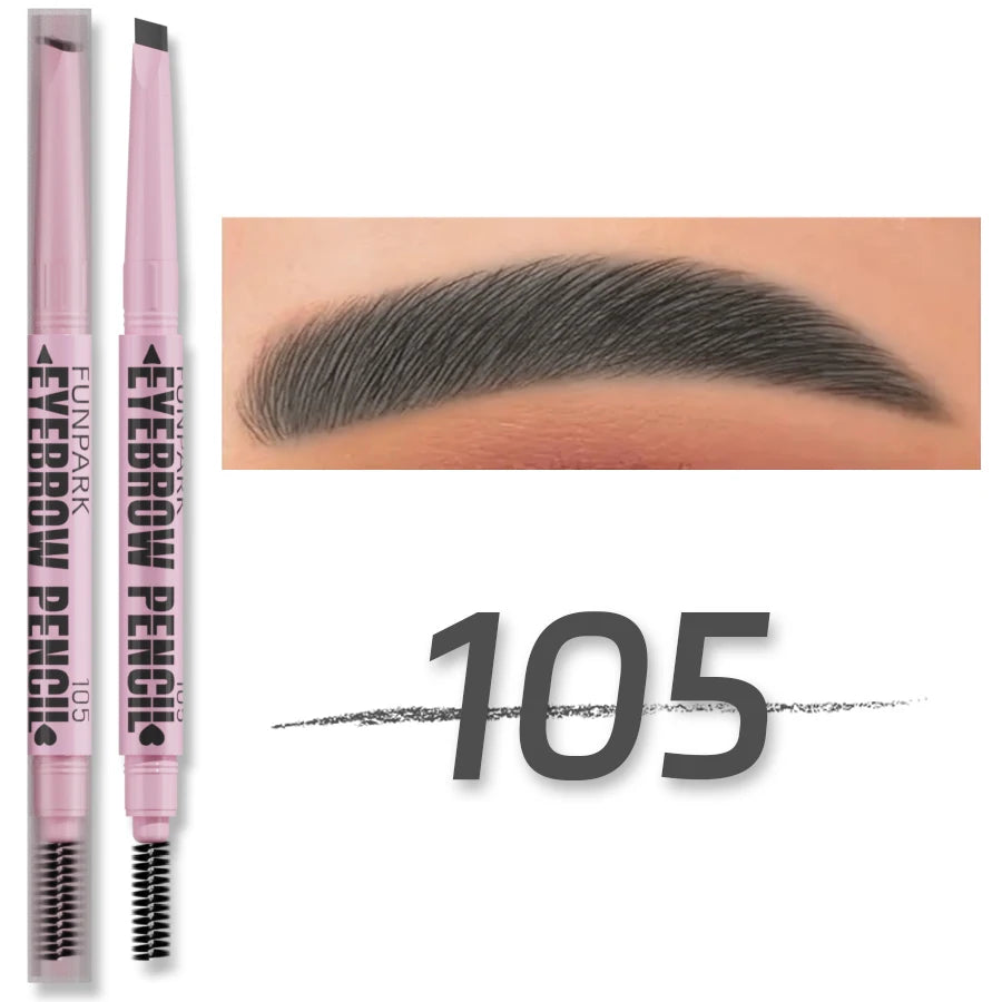 2-in-1 Waterproof Eyebrow Pencil with Spoolie Brush