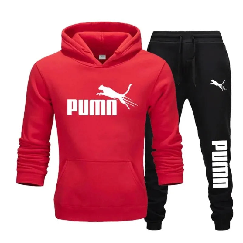 Men's Hooded Sweatshirt and Jogger Set