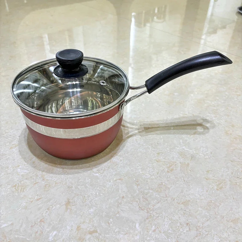 12-Piece Stainless Steel Cookware Set – Red