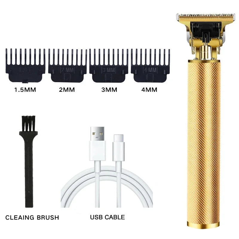 Cordless USB Hair Clipper with Stainless Steel Blade