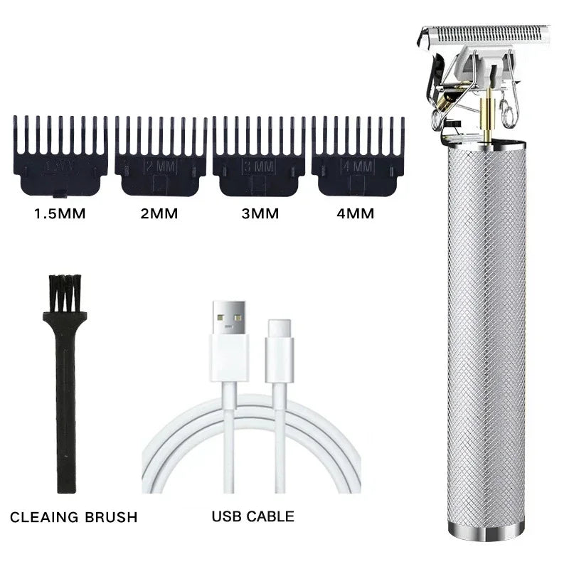 Cordless USB Hair Clipper with Stainless Steel Blade
