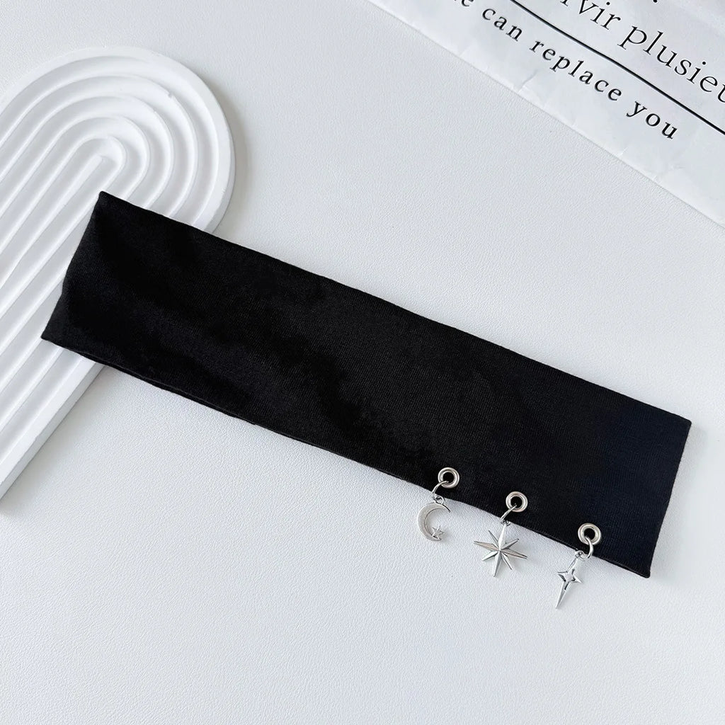 Women's Y2K Star & Moon Elastic Headband