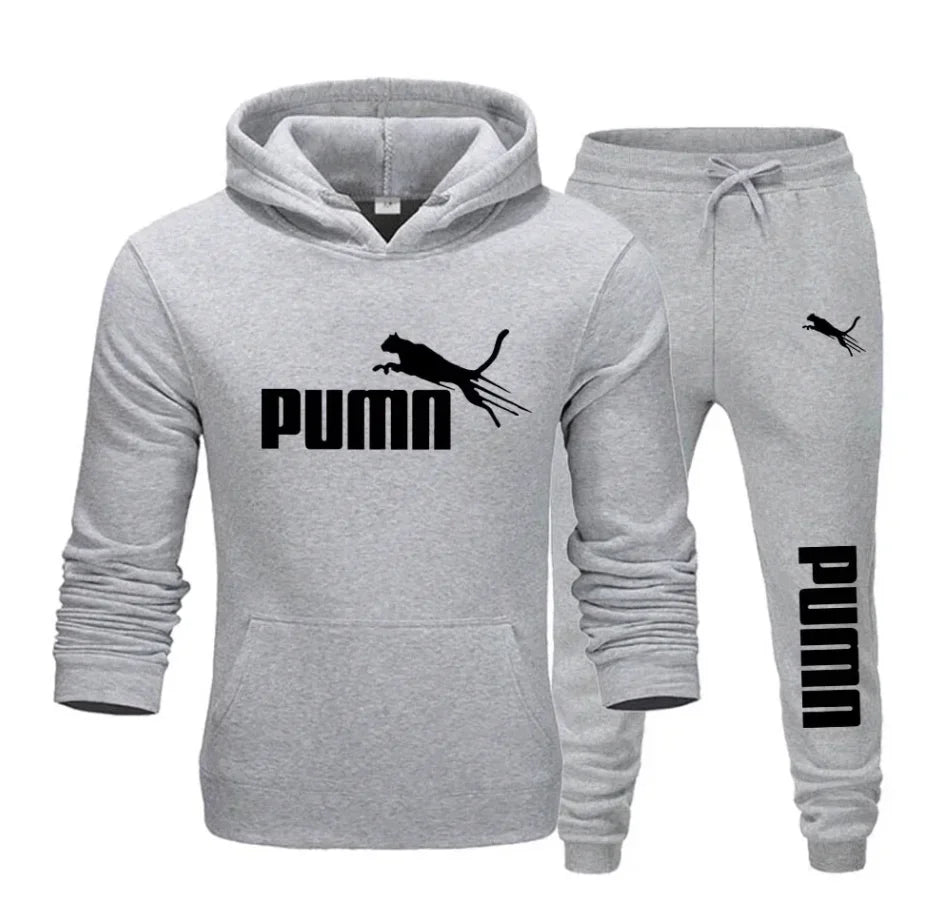 Men's Hooded Sweatshirt and Jogger Set