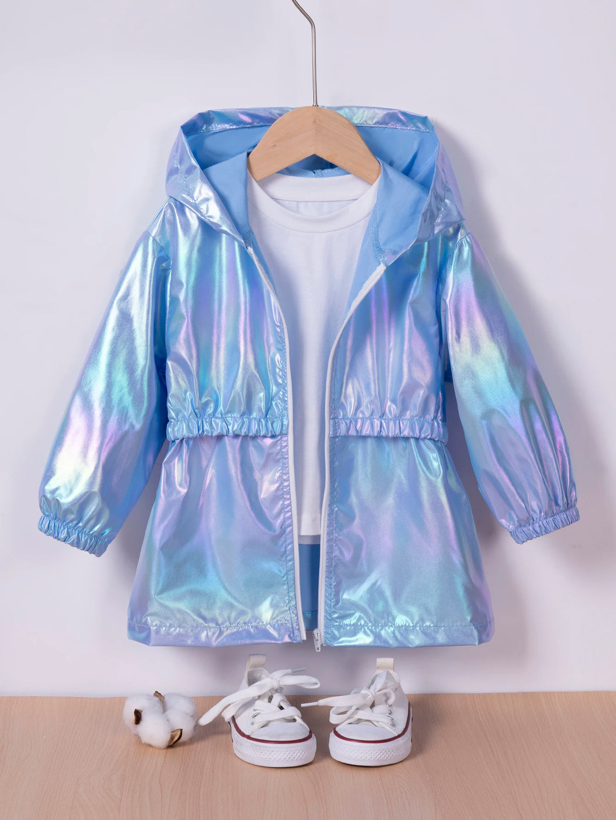 Kids' Hooded Lightweight Zip Jacket