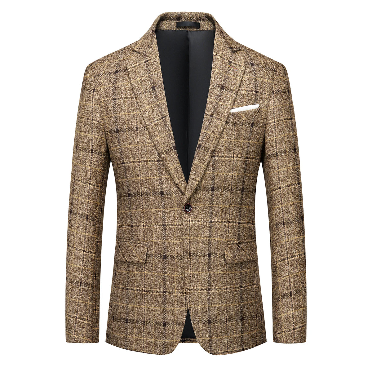 Men’s Three-Piece Suit Set with Vest and Trousers