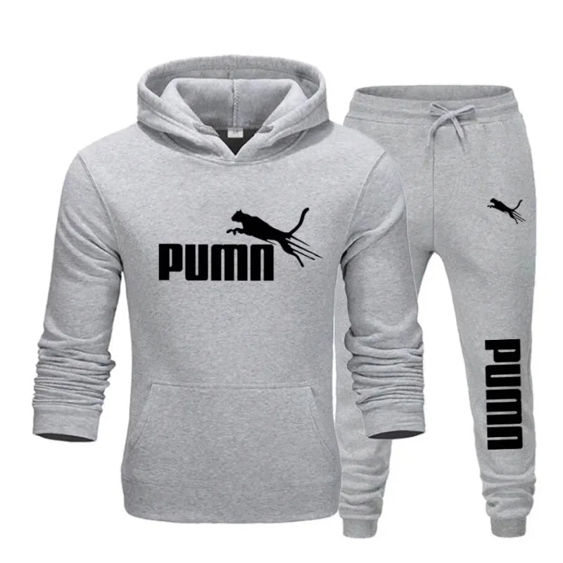 Men's Hooded Sweatshirt and Jogger Set