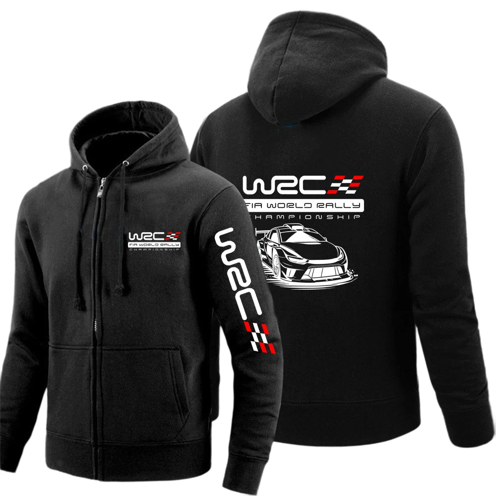 WRC 2025 Rally Print Zip-Up Hoodie