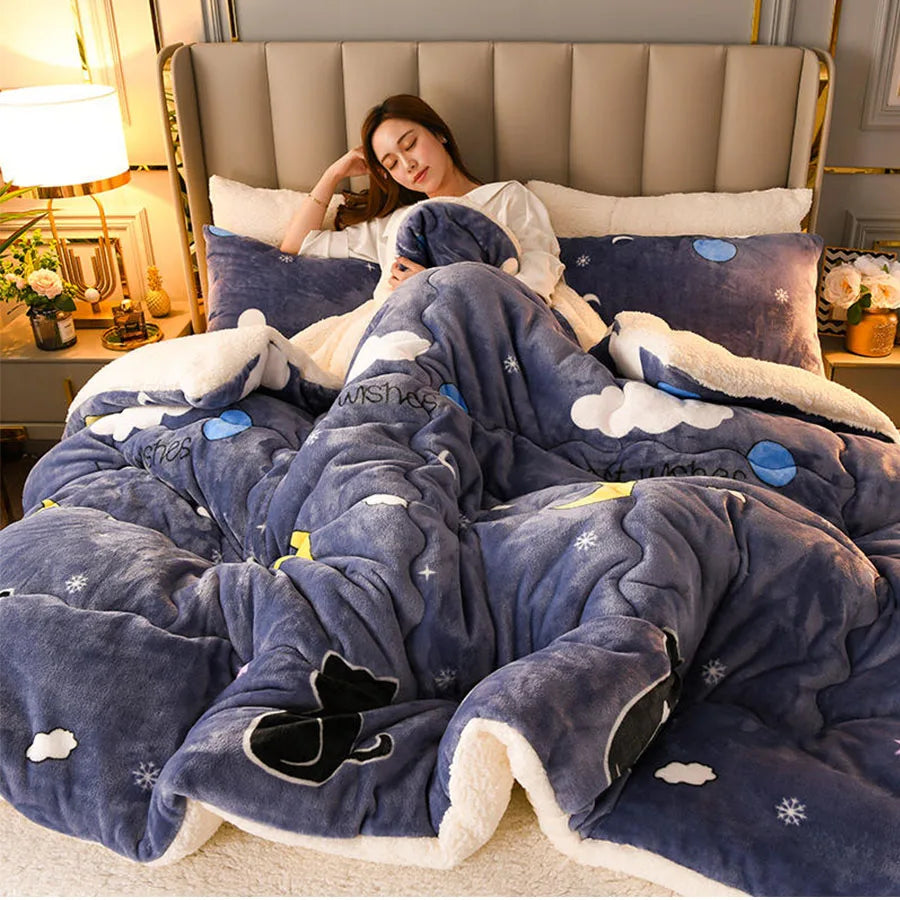 Quilted Polyester Winter Comforter