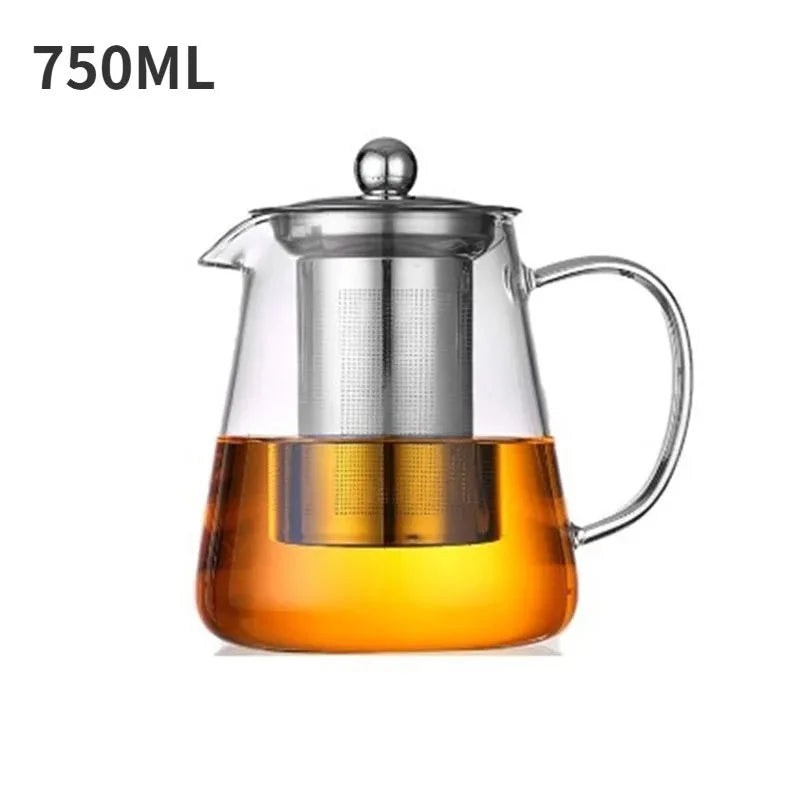 1 L Borosilicate Glass Teapot with Removable Infuser