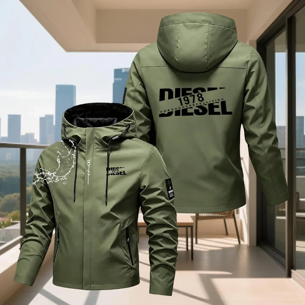 Men's Hooded Waterproof Rain Jacket