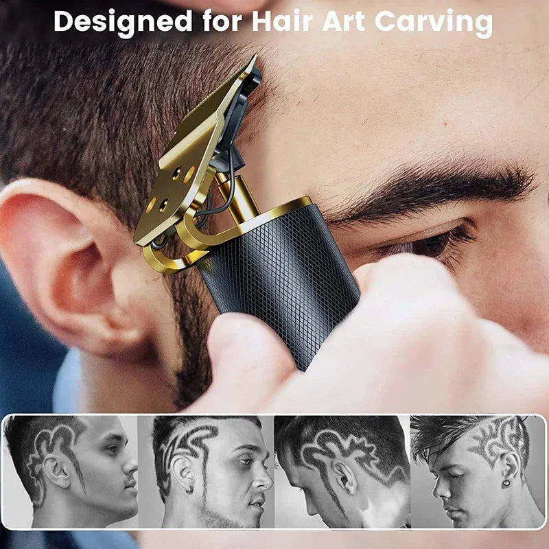 Cordless USB Hair Clipper with Stainless Steel Blade