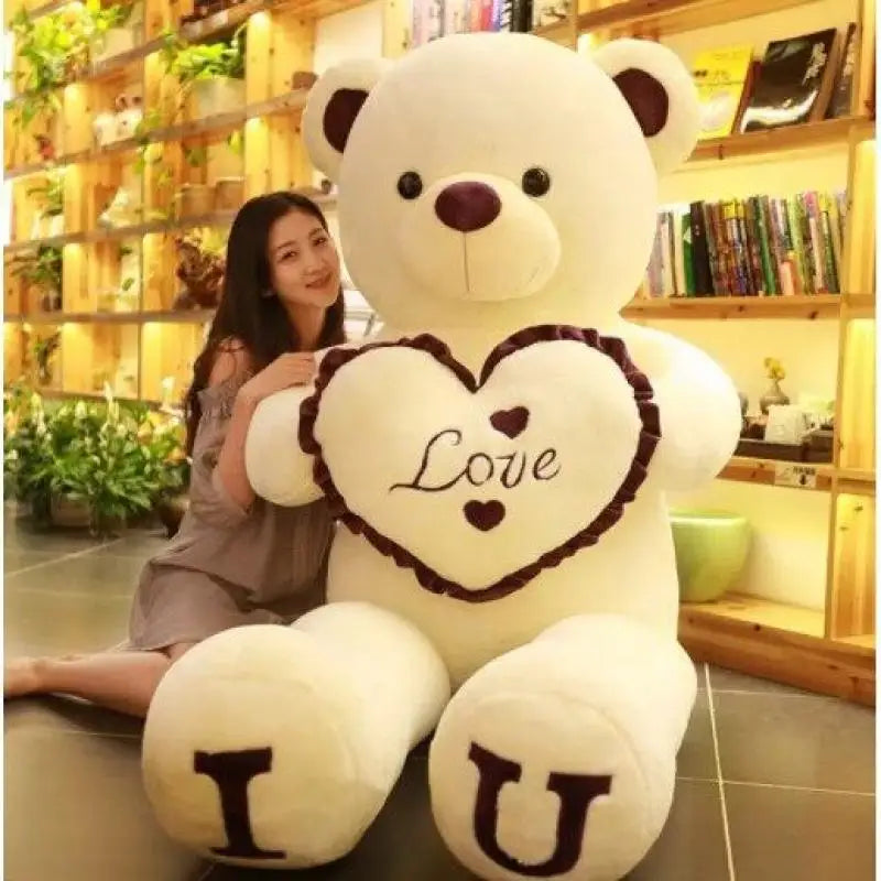 I Love You Plush Teddy Bear, 80 or 100 cm