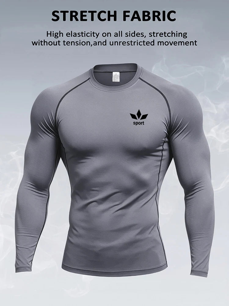 Men's Long-Sleeve Quick-Dry Training Shirt