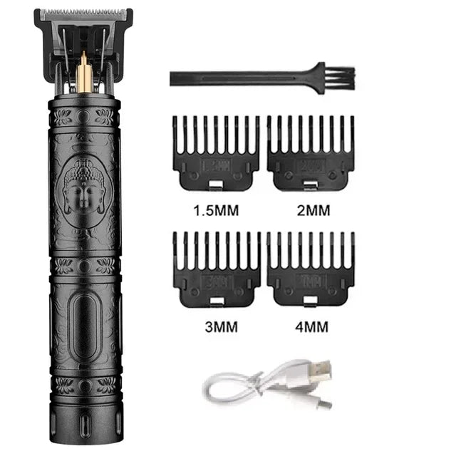 Cordless USB Hair Clipper with Stainless Steel Blade