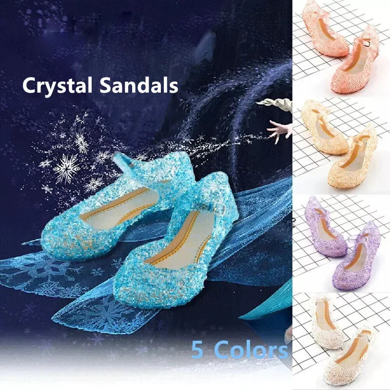 Girls' Buckle-Strap PU Leather Sandals