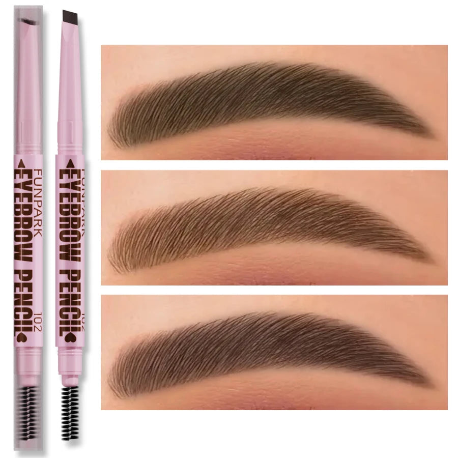 2-in-1 Waterproof Eyebrow Pencil with Spoolie Brush