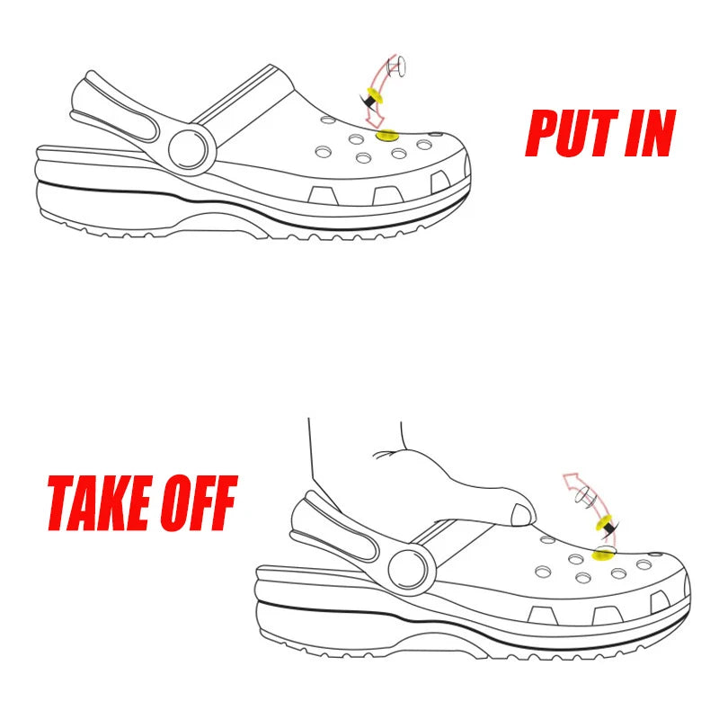 14-Piece Pearl-Style Shoe Charm Set