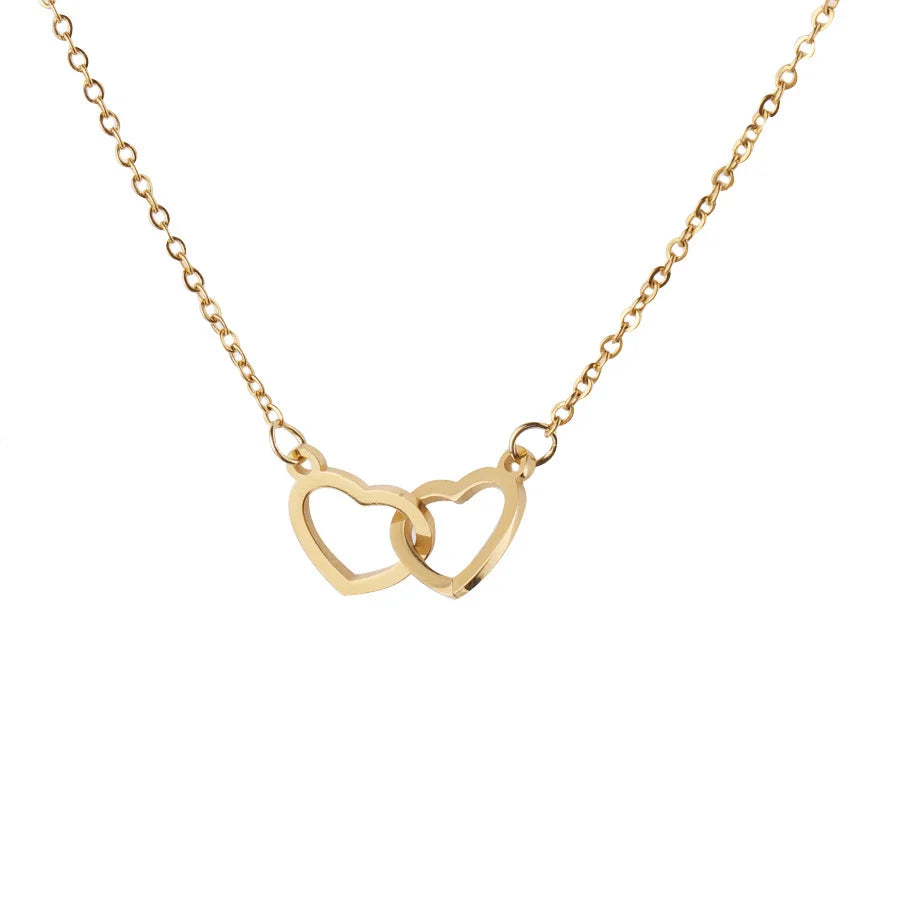 Personalized Rotating Heart Pendant Necklace