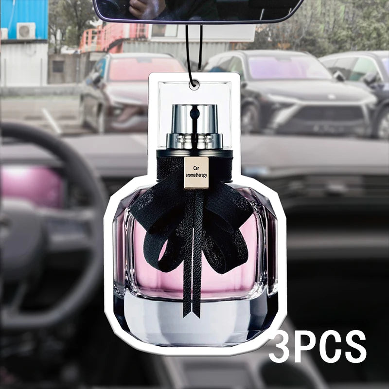 Pink Bow Car Air Freshener Pendant