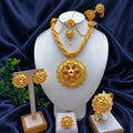 Gold-Tone Floral Wedding Jewelry Set, 6 Pieces