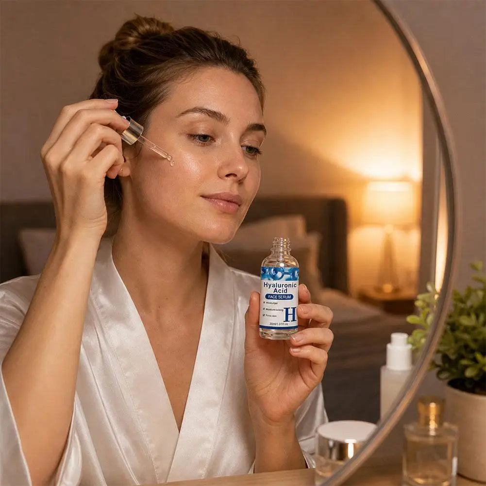 3-Piece Facial Serum Set with Vitamin C, Retinol & Hyaluronic Acid