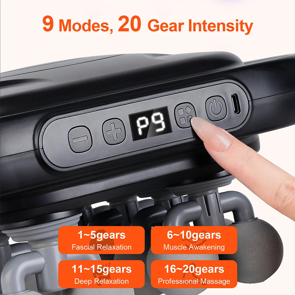 Multi-Head Body Massage Gun