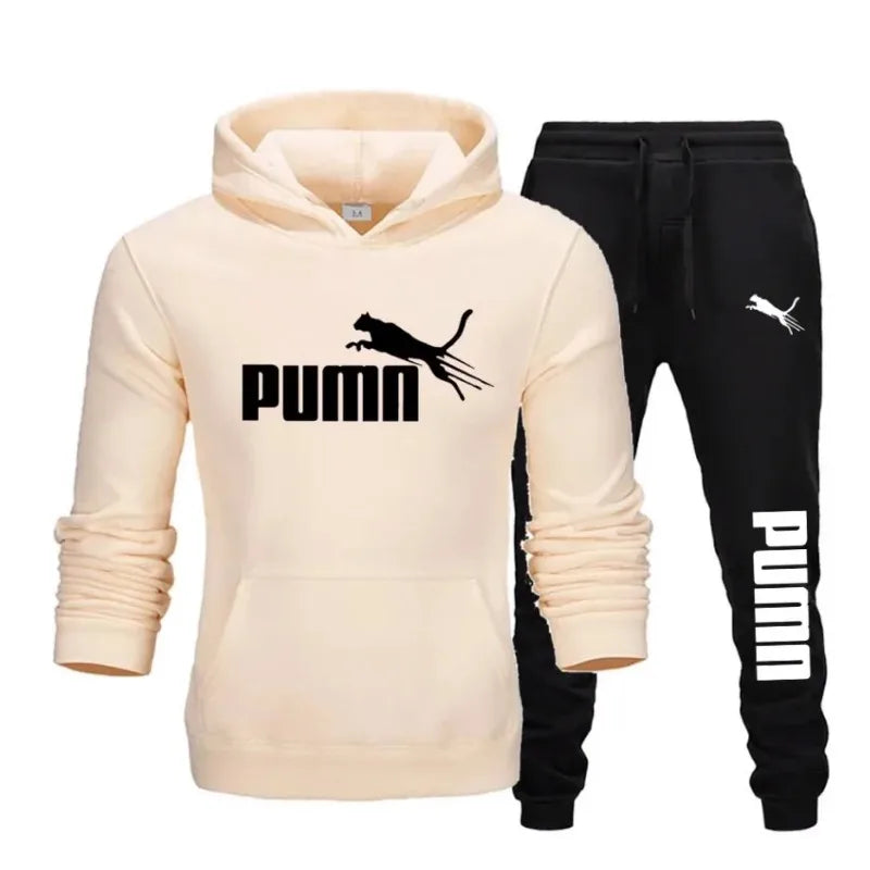 Men's Hooded Sweatshirt and Jogger Set